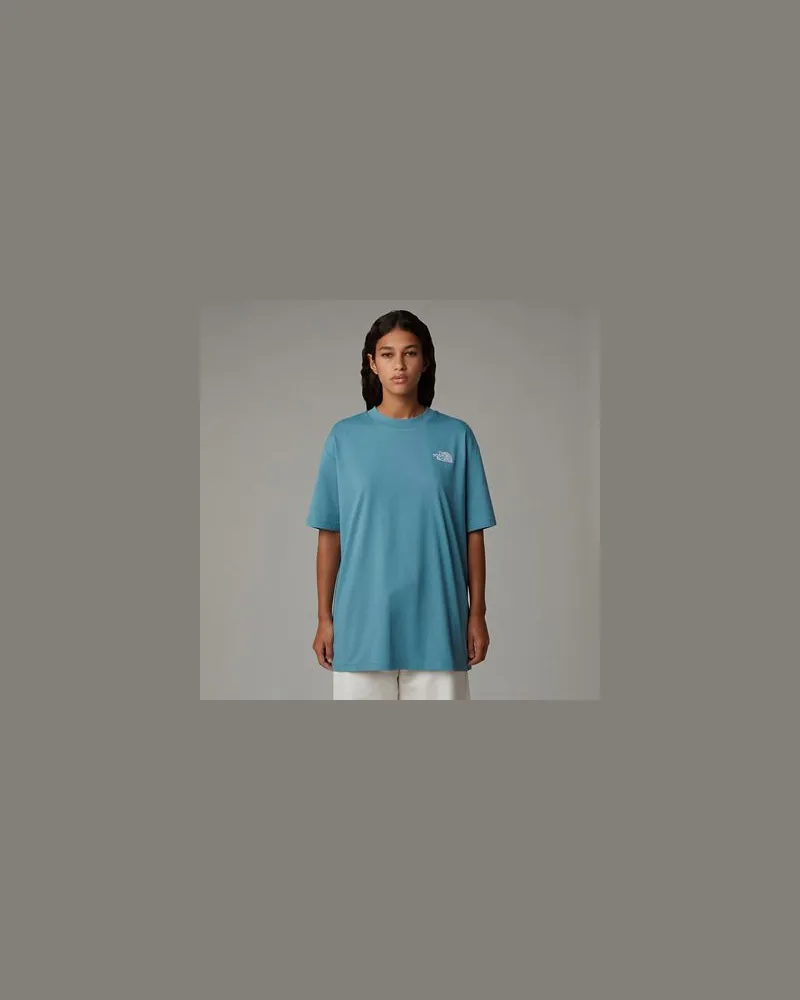 The North Face Simple Dome T-shirt In Oversize Algae Blue