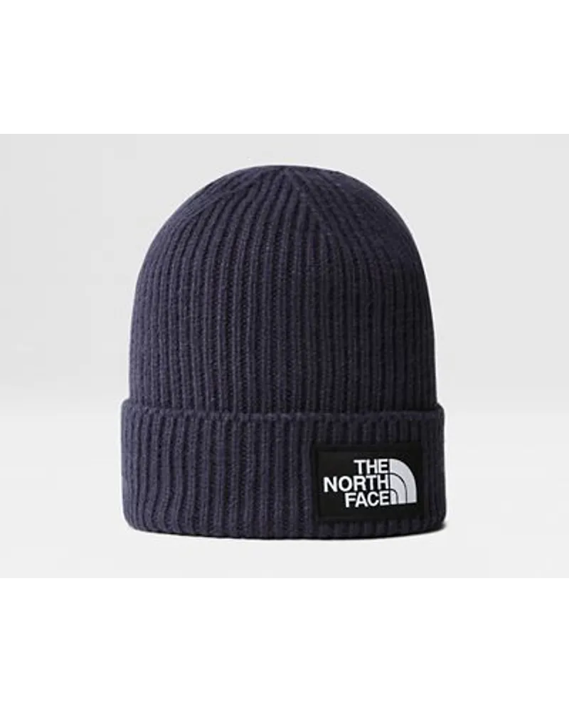 The North Face Tnf Logo Box Beanie Mit Umschlag Summit Navy