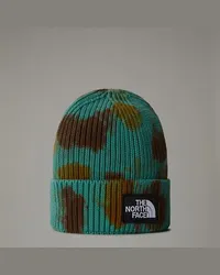 The North Face Tie Dye Logo Box Mütze Oxidized Bronze-apricot Glaze-smokey Brown