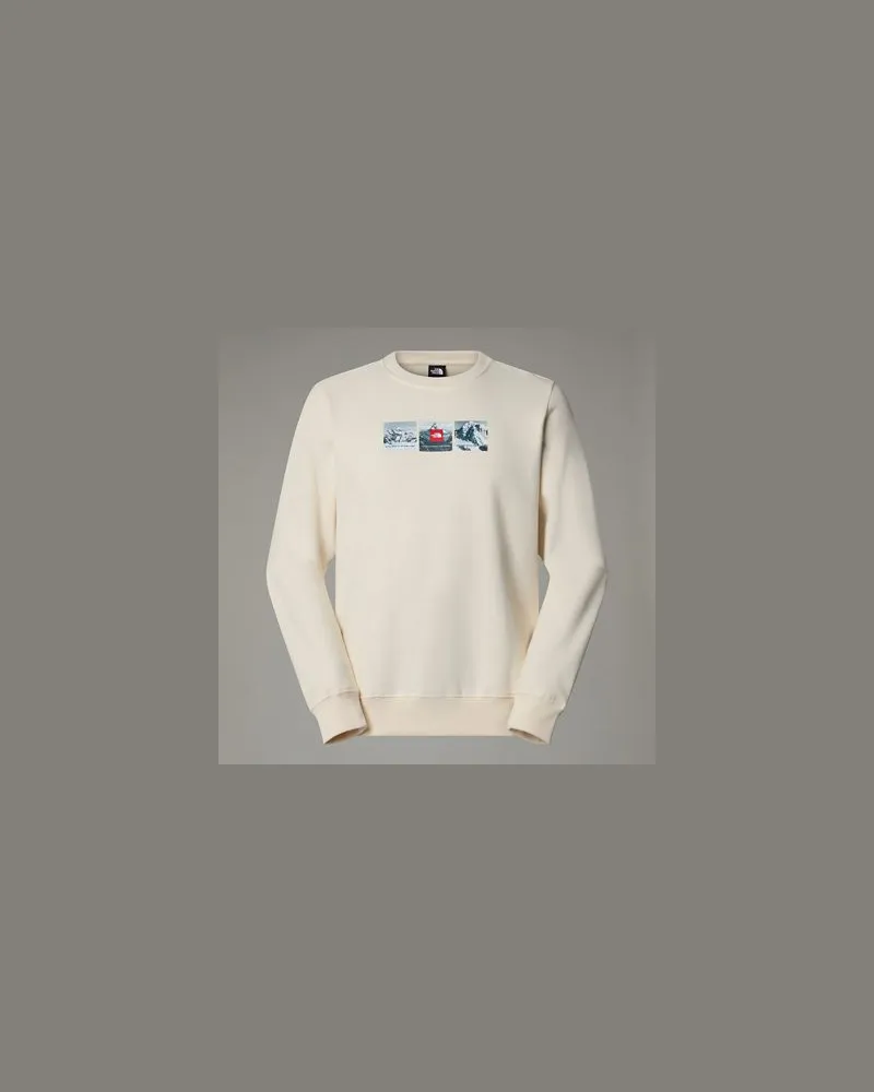 The North Face Expedition System Sweatshirt Mit Grafik Dune White