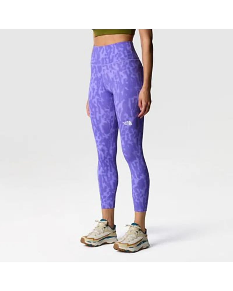 The North Face Flex Hochgeschnittene 7/8-leggings Mit Aufdruck Optic Abstract Pitcher Plant Print Violet