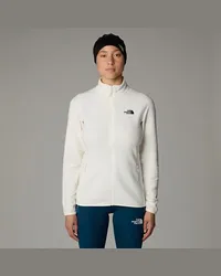 The North Face 100 Glacier Fleece Mit Durchgehendem Rv Dune-npf White