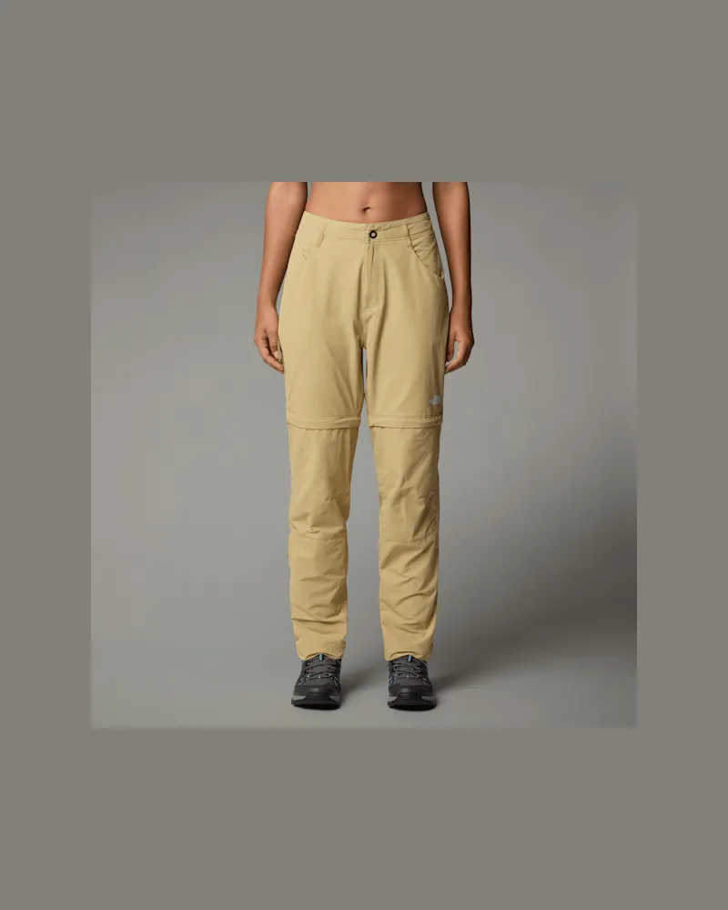 The North Face Exploration Gerade Geschnittene Zip-off-hose female Khaki