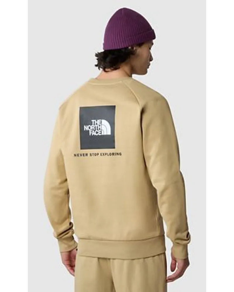 The North Face Raglan Redbox Sweater Khaki Stone-tnf Black