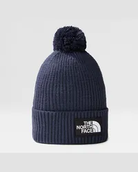 The North Face Tnf Logo Box Beanie Mit Bommel Summit Navy