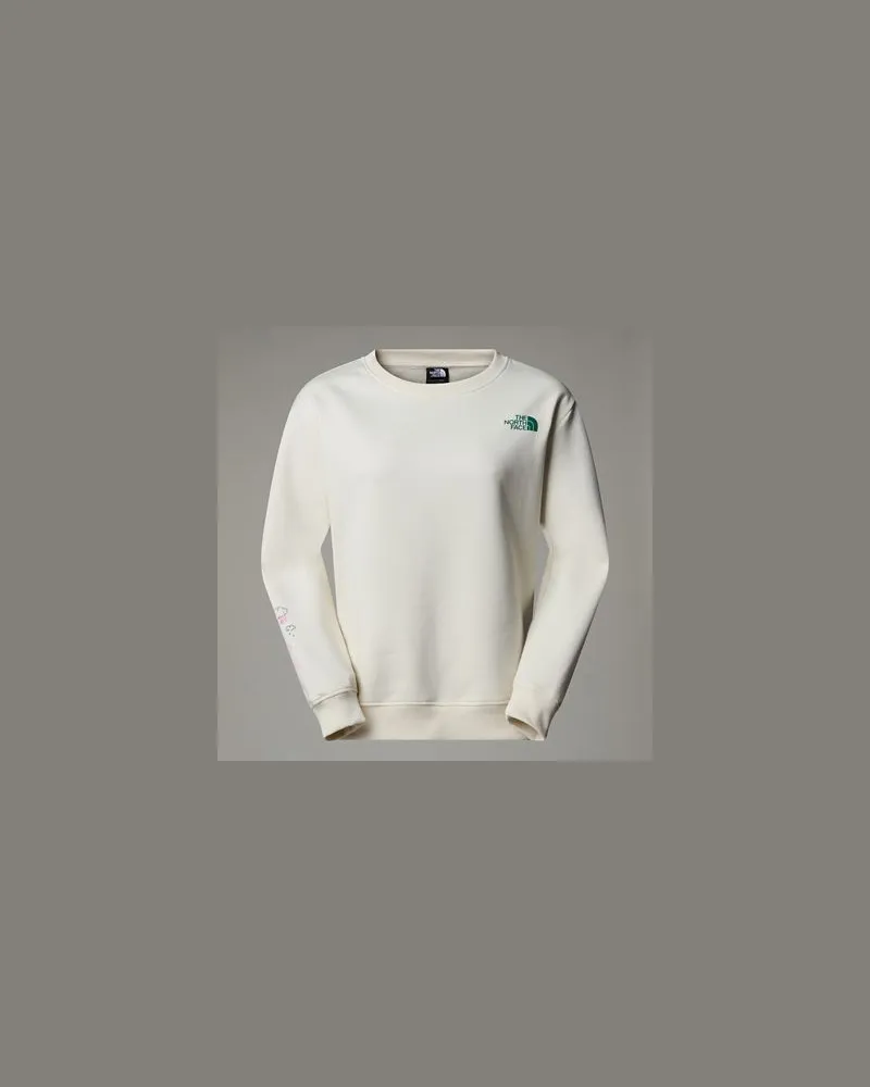 The North Face Outdoor Relaxt Geschnittenes Sweatshirt Mit Multi-grafik Dune-evergreen White