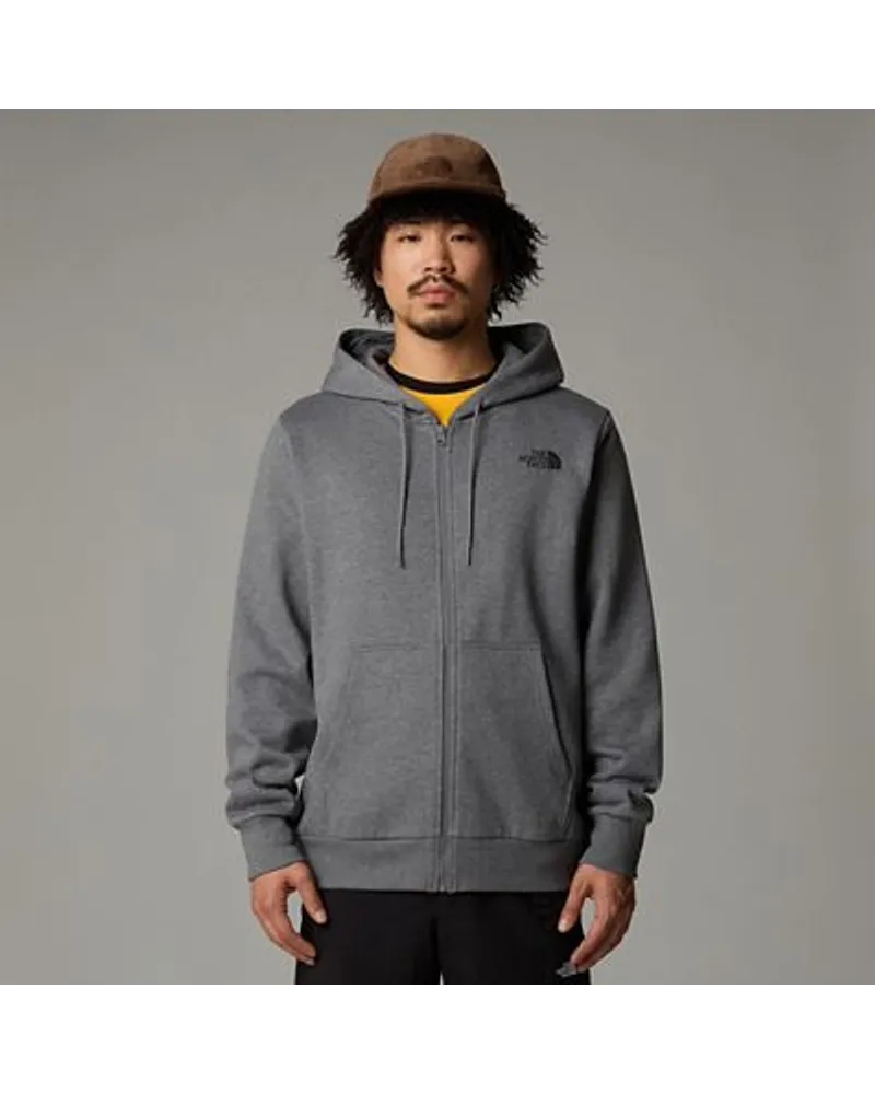 The North Face Simple Dome Kapuzenpulli Mit Durchgehendem Rv Tnf Medium Heather Grey