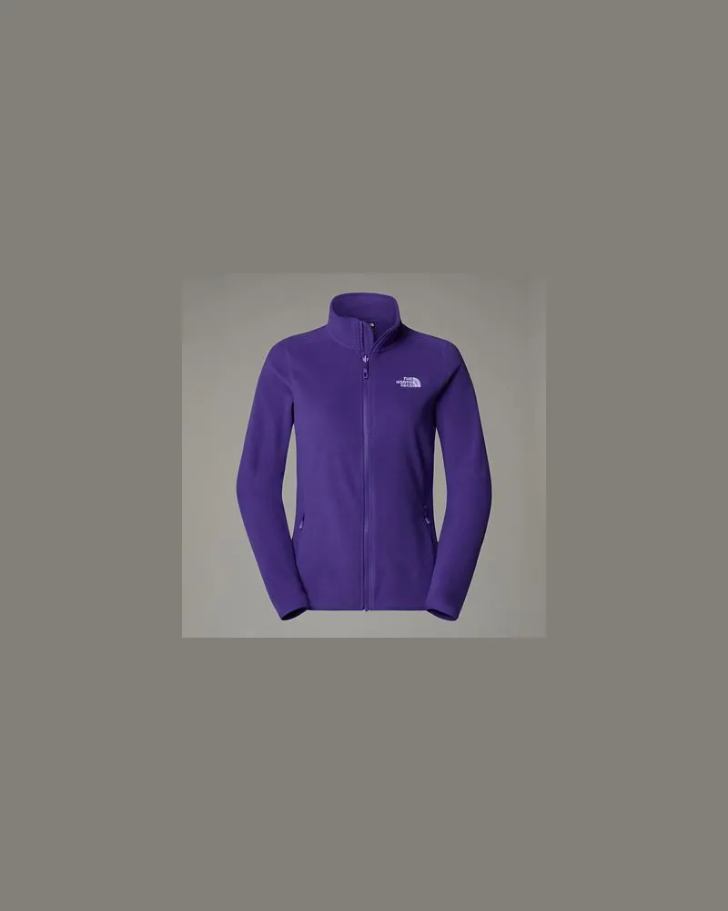 The North Face 100 Glacier Fleece Mit Durchgehendem Rv Peak Purple