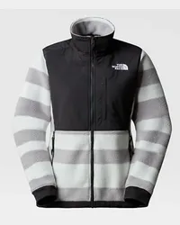 The North Face Denali 2 Fleecejacke Mit Aufdruck Tin Stripes Print Grey