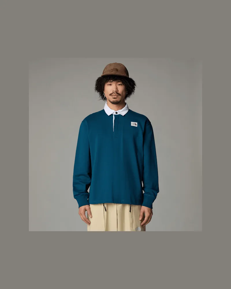 The North Face Heritage Rugby Sweatshirt male Midnight