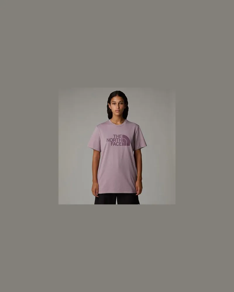 The North Face Easy Relaxt Geschnittenes T-shirt Chalk-midnight Mauve Purple