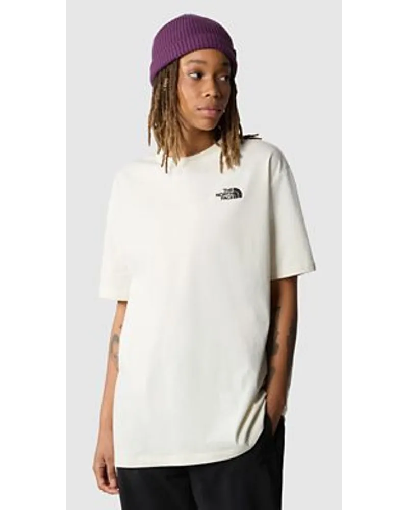 The North Face Simple Dome T-shirt In Oversize Dune White