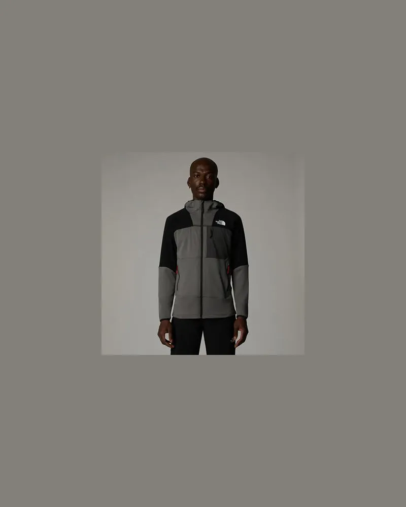 The North Face Stormgap Power Grid Kapuzenjacke Monument Grey-anthracite Grey-tnf Black