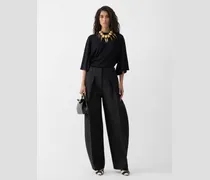 The Ovalo Cotton Pants - Black