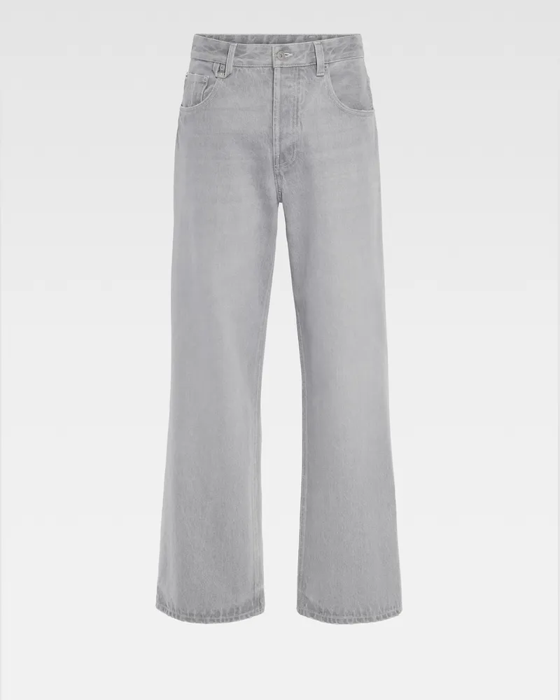 Jacquemus The Wide De-nîmes Denim Pants - Grey / Off-White Grey