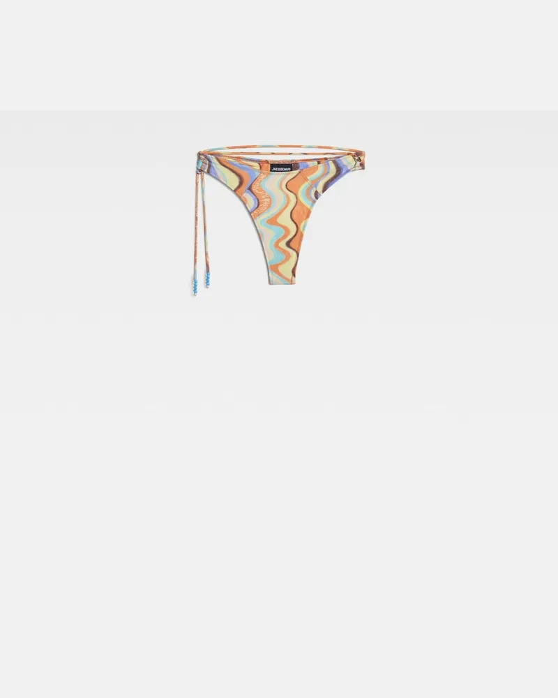 Jacquemus Le Bas De Maillot Barco - Print Multicolors Waves Print