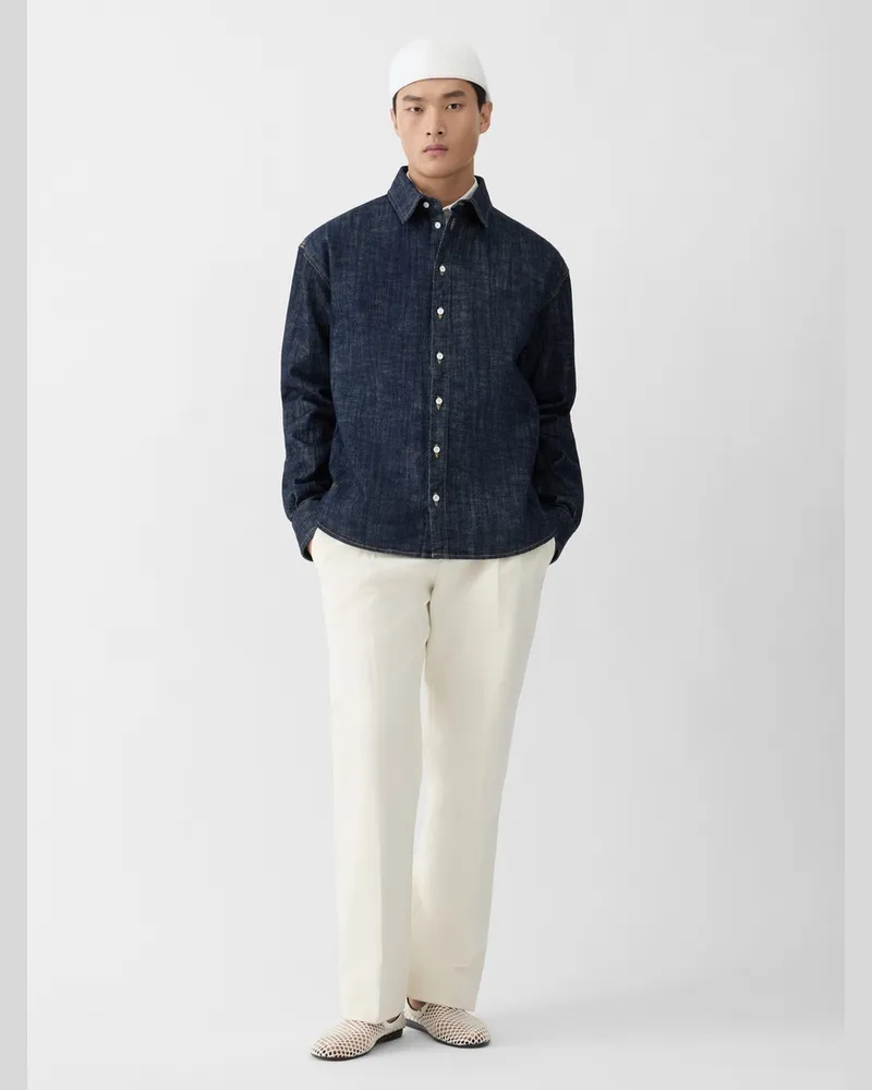 Jacquemus Das Simon De-Nîmes Hemd Aus Denim - Marineblau Marineblau