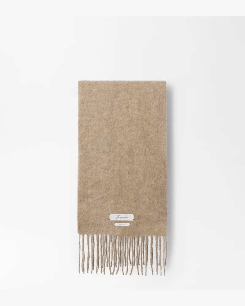 Jacquemus Der Carro Schal - Taupe Taupe