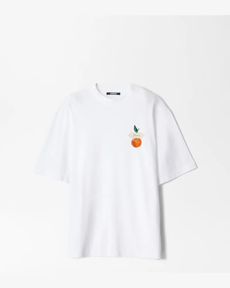 Jacquemus Das Clémentine T-Shirt - Clementine Patch Weiß Clementine