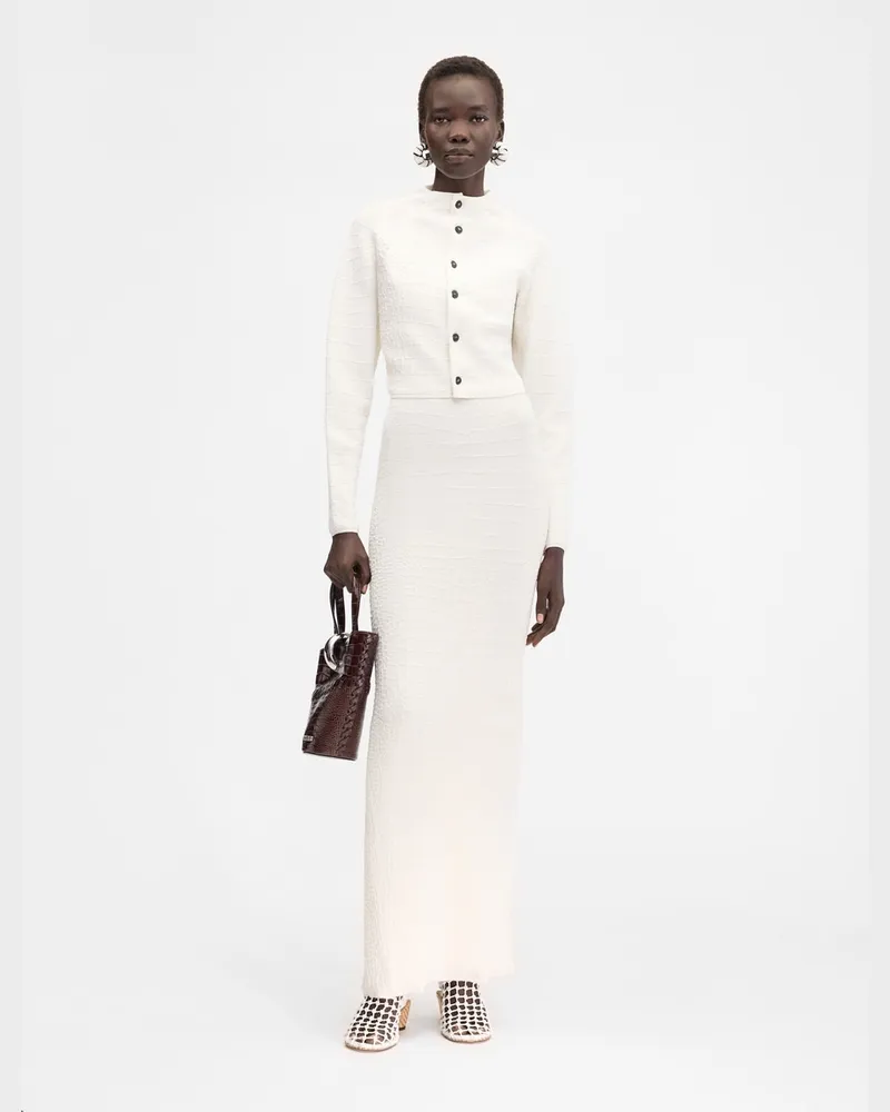 Jacquemus Le Cardigan Scala - Weiß Cremeweiß
