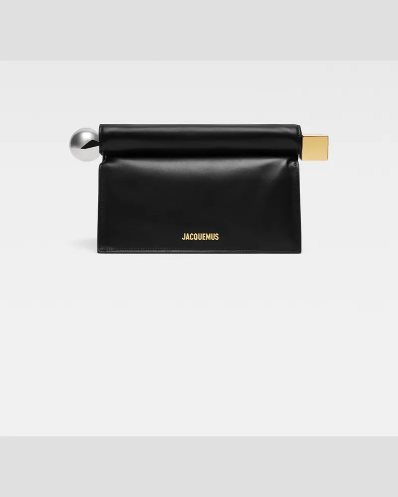 Jacquemus The Rond Carré Clutch - Black Black