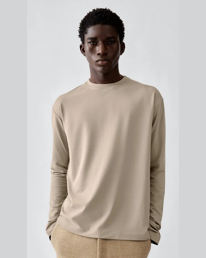 Jacquemus Das Rond Carré Langarmshirt - Beige Beige