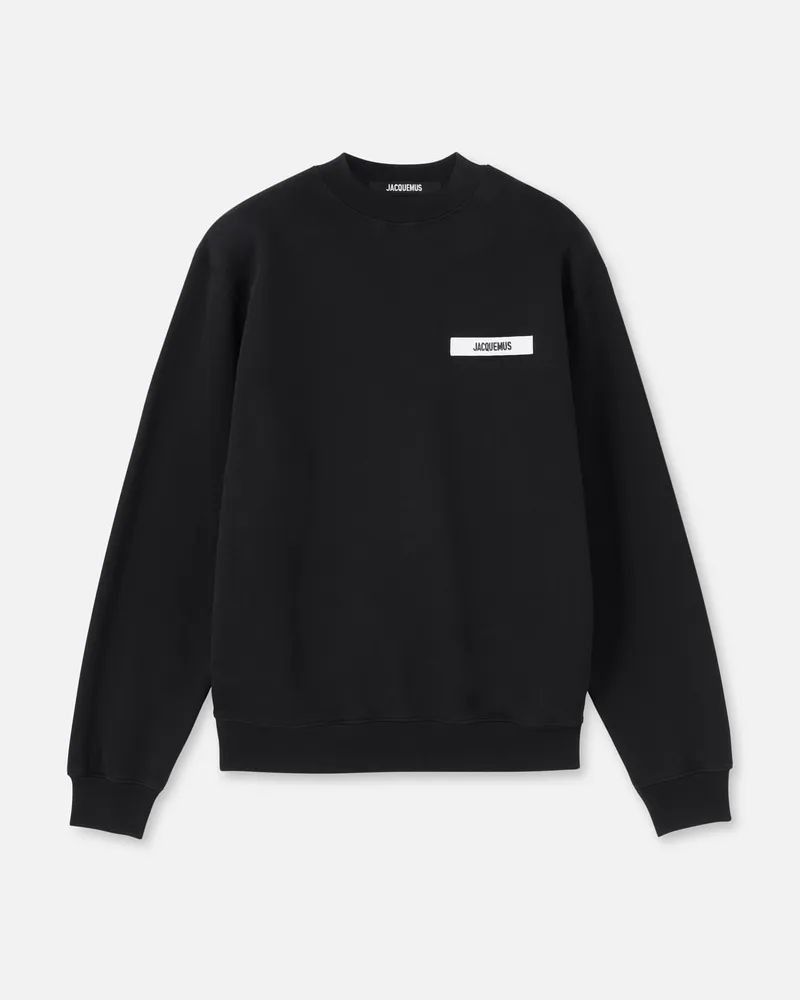 Jacquemus The Gros Grain Sweatshirt - Black Black