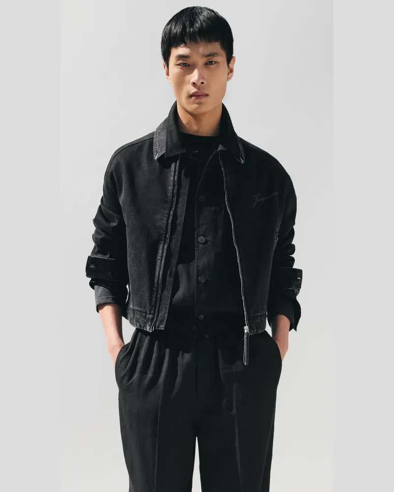 Jacquemus Die De-Nîmes Canevas Jacke - Schwarz Schwarz