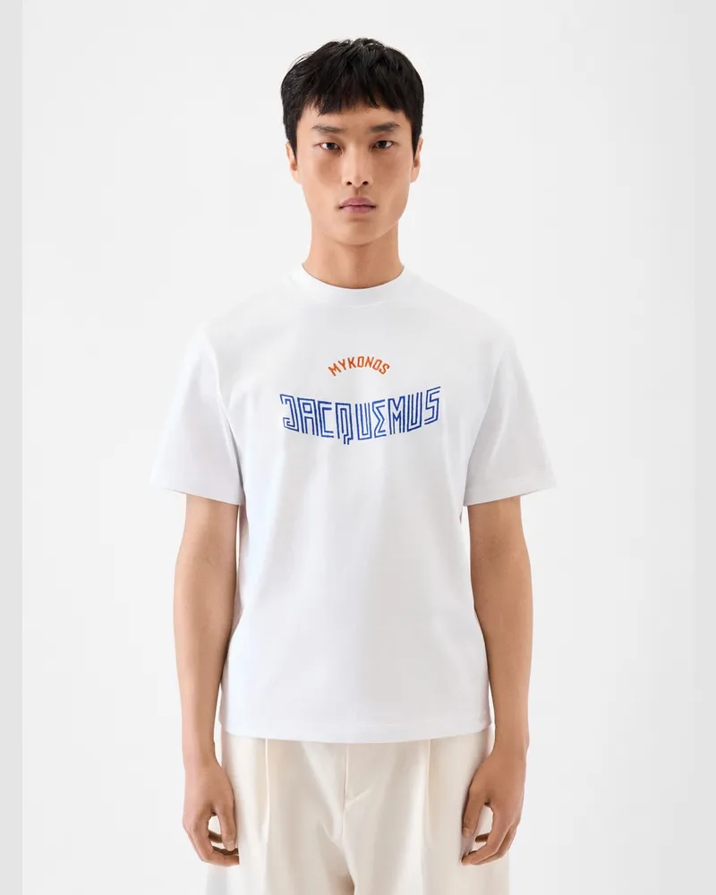 Jacquemus Le T-shirt Mykonos - Mykonos Coffee Weiß Mykonos