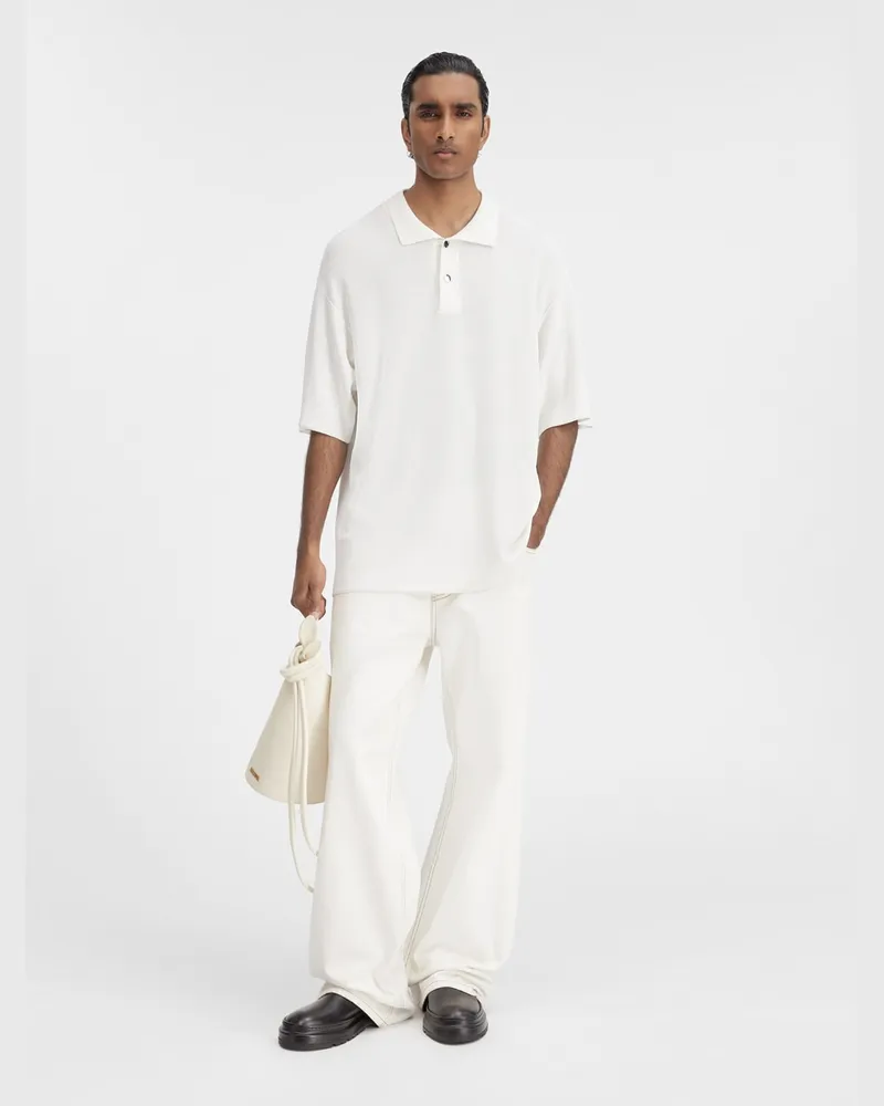 Jacquemus The Knit Polo Shirt - Off-White Off-white