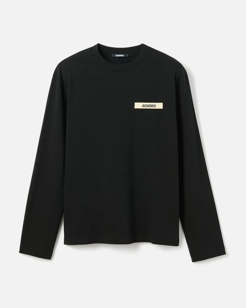 Jacquemus The Gros Grain Long-sleeve T-shirt - Black Black