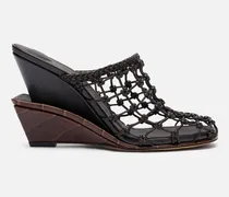The Double Woven Shoes - Dark Brown