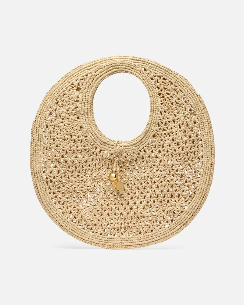 Jacquemus The Spiaggia Round Bag - Natural Natural