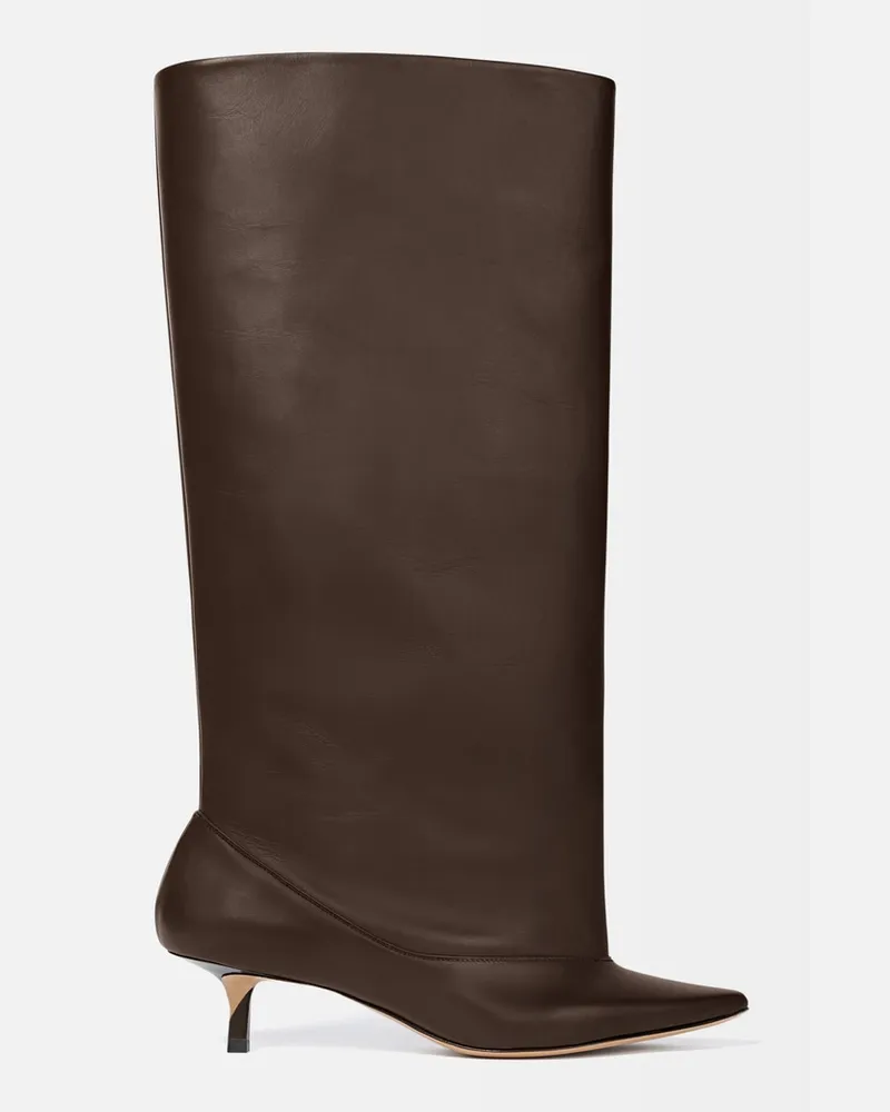 Jacquemus The High Tourni Boots - Dark Brown Dark
