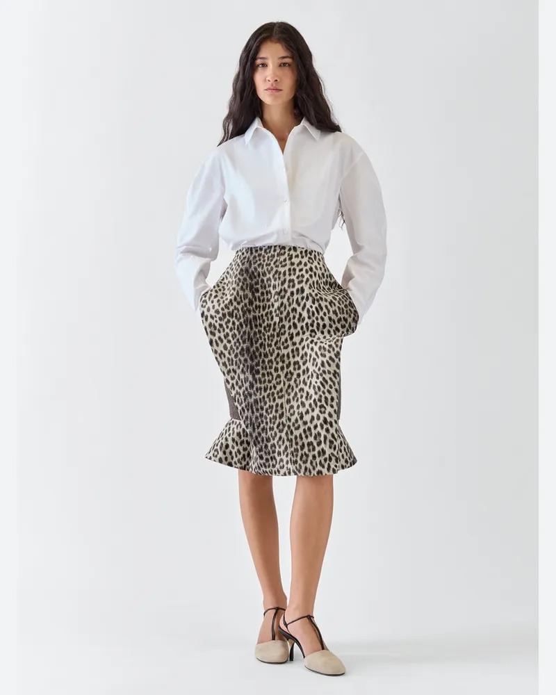Jacquemus Der Paloma Rock - Leopard Beige / Schwarz Leopard