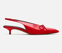 The Low Cubisto Slingbacks - Red