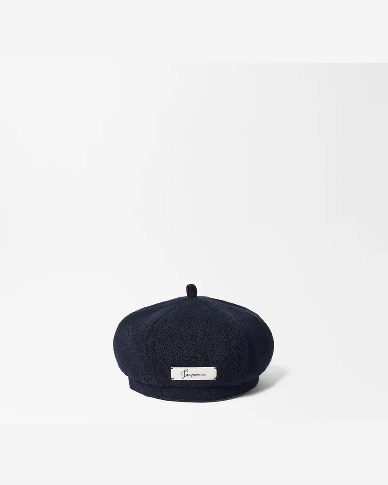 Jacquemus Die Cavallo Baskenmütze - Blau Dunkelmarineblau
