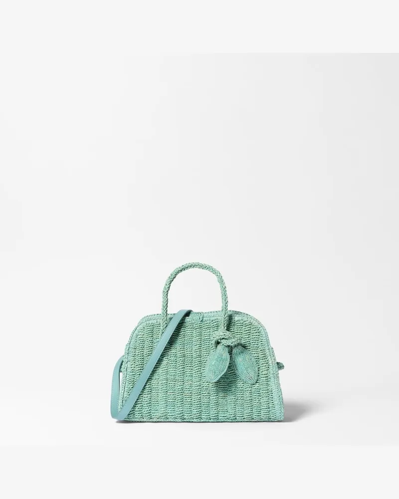 Jacquemus The Small Raffia Turismo - Turquoise Turquoise