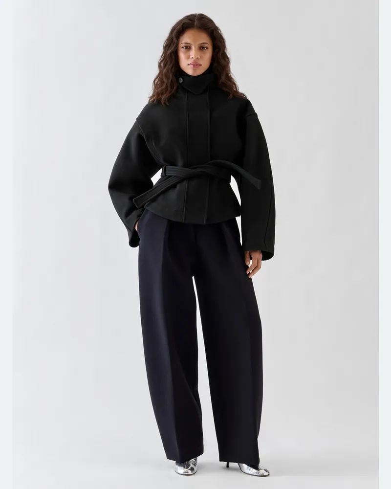 Jacquemus Der Ciro Mantel - Schwarz Schwarz