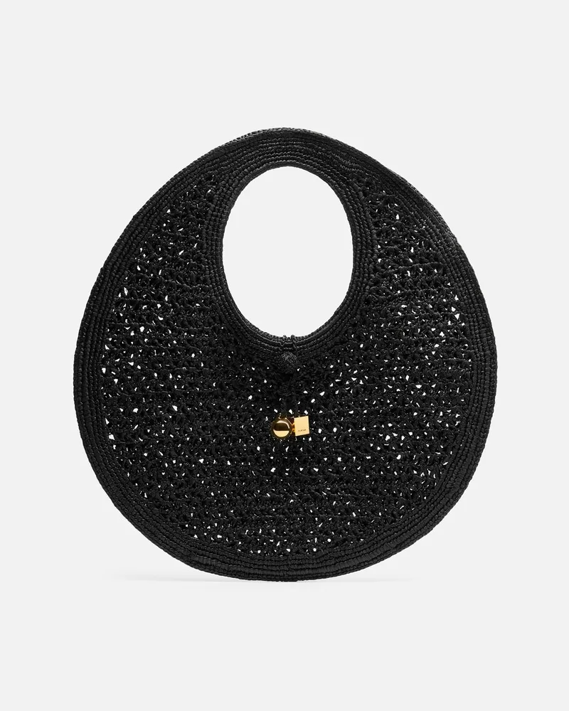 Jacquemus The Spiaggia Round Bag - Black Black