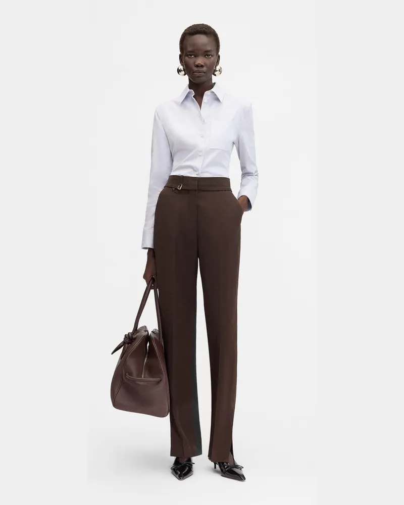 Jacquemus The Tibau Pants - Dark Brown Dark