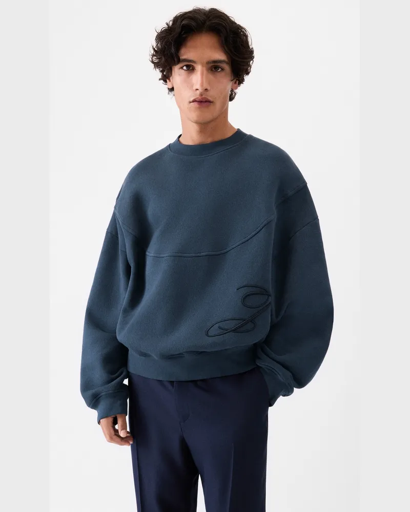 Jacquemus Le Sweatshirt J - Blau Dunkelmarineblau