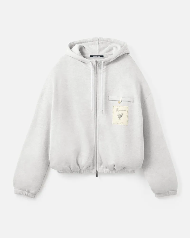 Jacquemus The Torneo Hoodie - Rosemary Label Grey Rosemary