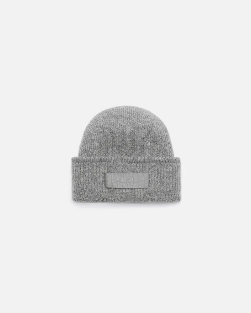 Jacquemus The Gros Grain Beanie - Dark Grey Dark
