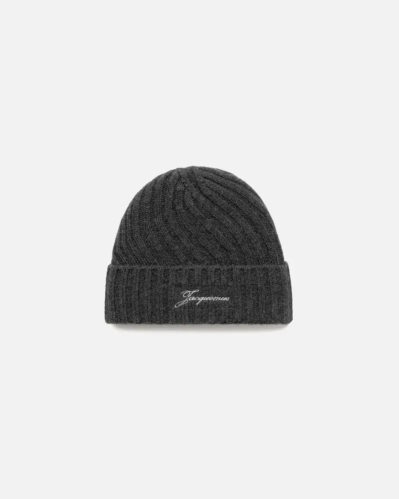 Jacquemus Le Bonnet Tourni - Dark Grau Dark