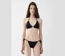 The Picot Bikini Bottom - Black