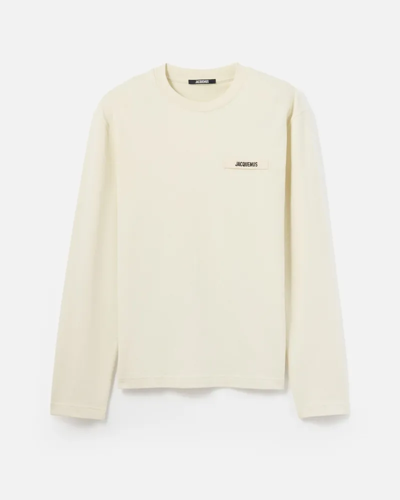 Jacquemus The Gros Grain Long-sleeve T-shirt - Beige Beige
