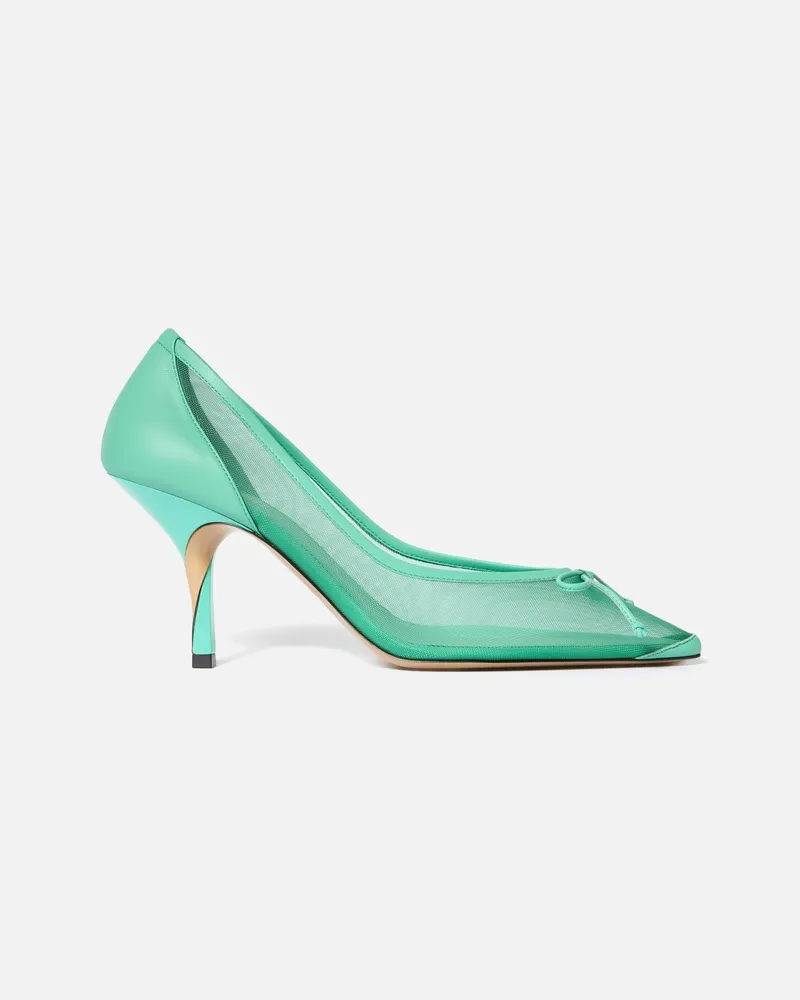 Jacquemus The Tourni Heels - Dark Mint Dark