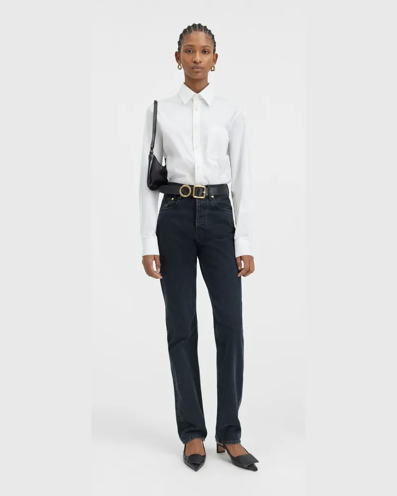 Jacquemus The Straight De-nîmes Denim Pants - Black Black