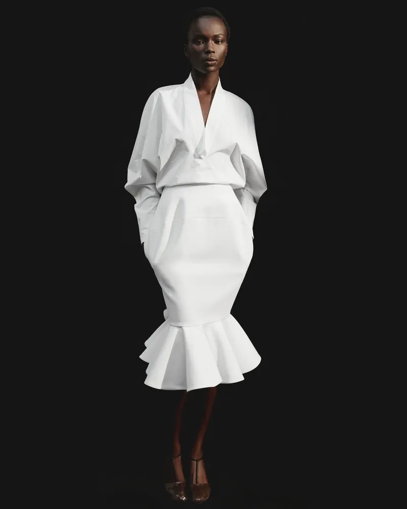 Jacquemus Der Palmier Rock - Weiß Weiß